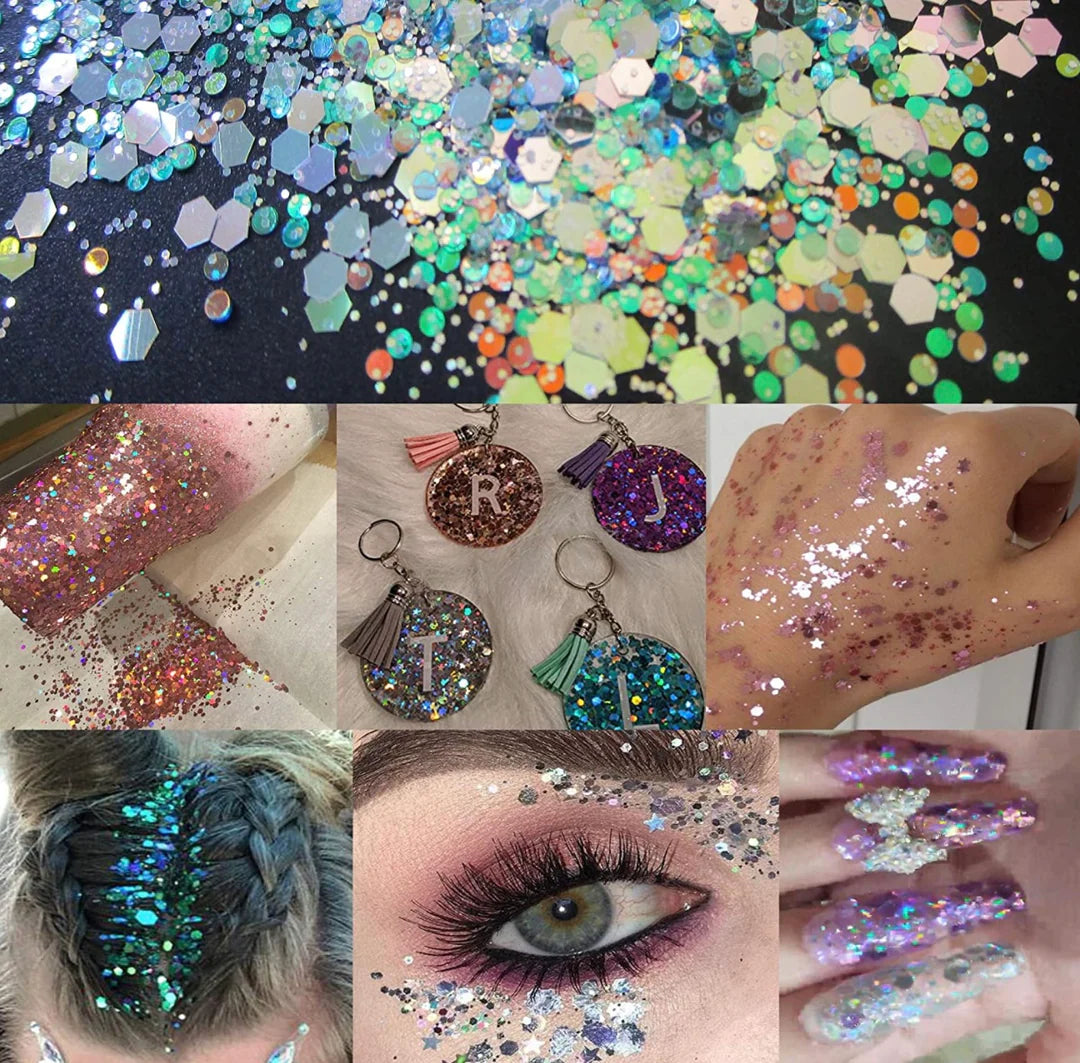 Mixed Color Chunky Glitter Set