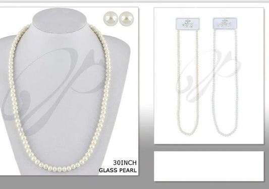 Pearl Necklace & Earring Set